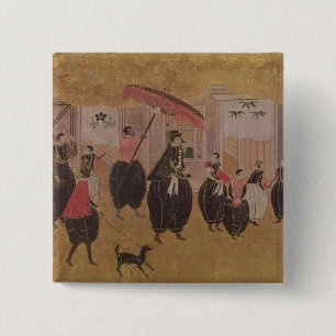 Badge Carré 5 Cm St Francis Xavier et son entourage