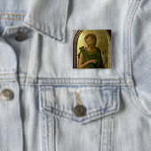 Badge Carré 5 Cm St John le baptiste (En situation)