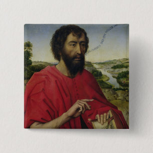 Badge Carré 5 Cm St John le baptiste 2