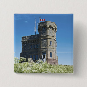 Badge Carré 5 Cm St. John's, Terre-Neuve, Canada, tour Cabot,