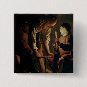 Badge Carré 5 Cm St Joseph, le charpentier