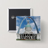 Badge Carré 5 Cm St Louis (Devant & derrière)