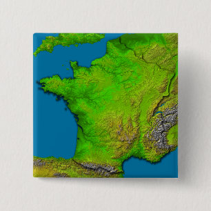 Badge Carré 5 Cm St Louis, Missouri, États-Unis