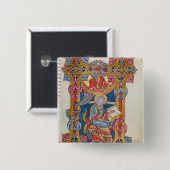 Badge Carré 5 Cm St Luke (Devant & derrière)