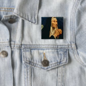 Badge Carré 5 Cm St Monica (En situation)