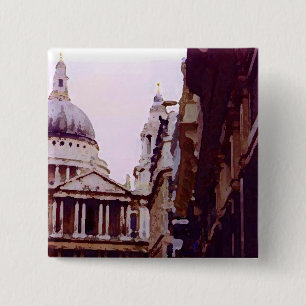 Badge Carré 5 Cm St Paul, Londres
