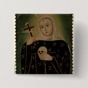 Badge Carré 5 Cm St Rita de Casia