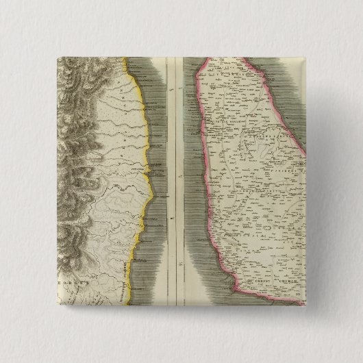 Badge Carré 5 Cm St Vincent, Barbadoes (Devant)