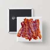 Badge Carré 5 Cm Stack de Bacon (Devant & derrière)