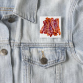 Badge Carré 5 Cm Stack de Bacon (En situation)