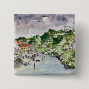 Badge Carré 5 Cm Staithes Beck Whitby