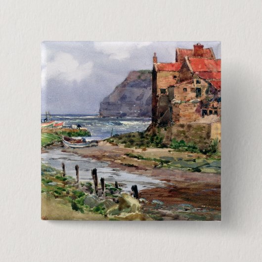 Badge Carré 5 Cm Staithes, c.1897-1918 (Devant)