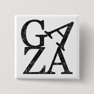 Badge Carré 5 Cm Stand With Gaza Protect Palestinian ChiCoaster Set