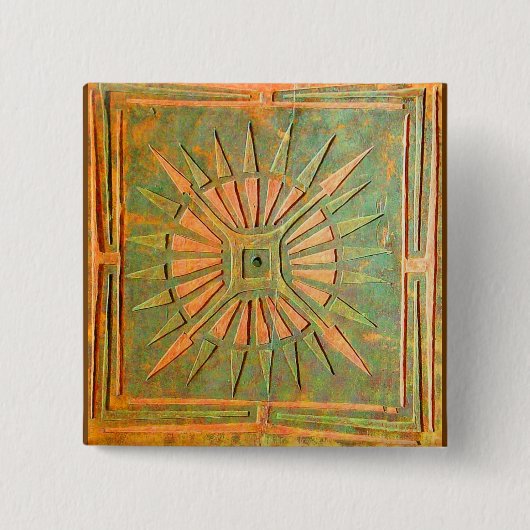 BADGE CARRÉ 5 CM STAR DU MATIN (Devant)