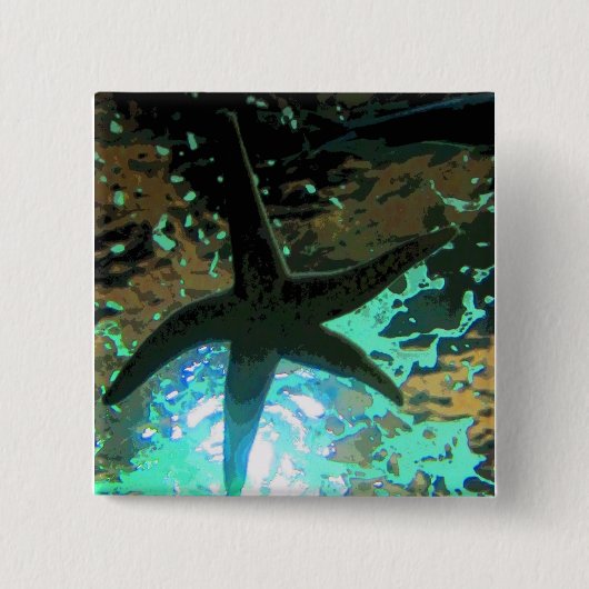 Badge Carré 5 Cm Starfish CB (Devant)