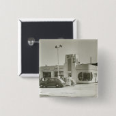 Badge Carré 5 Cm Station service (Devant & derrière)