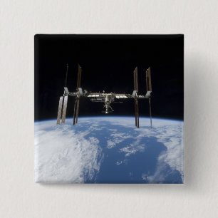 Badge Carré 5 Cm Station spatiale internationale 11