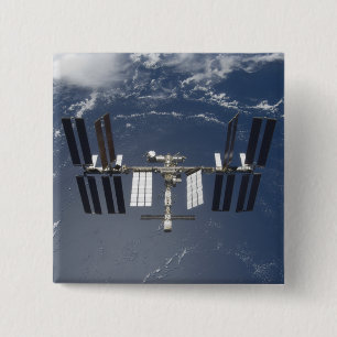 Badge Carré 5 Cm Station spatiale internationale 13