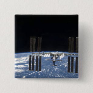 Badge Carré 5 Cm Station spatiale internationale 18
