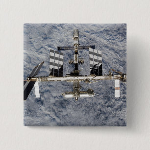 Badge Carré 5 Cm Station spatiale internationale 6