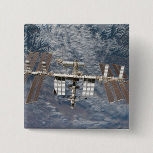 Badge Carré 5 Cm Station spatiale internationale 8