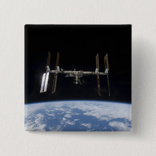 Badge Carré 5 Cm Station spatiale internationale 9
