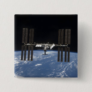Badge Carré 5 Cm Station spatiale internationale 9