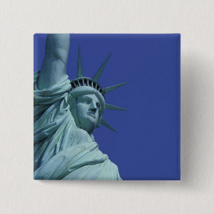 Badge Carré 5 Cm Statue de la liberté, New York, Etats-Unis 9