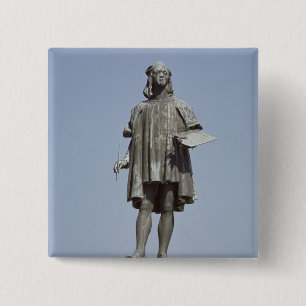 Badge Carré 5 Cm Statue de Raphael Sanzio d'Urbino, 1897