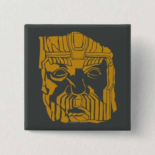 Badge Carré 5 Cm Statue d'Erebor (Devant)