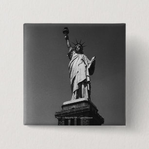Badge Carré 5 Cm Statue des Etats-Unis New York City de la liberté