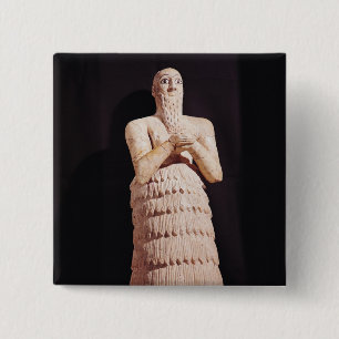 Badge Carré 5 Cm Statue d'Itur-Shamagen, roi de mars