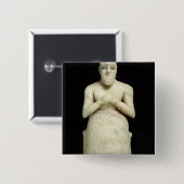 Badge Carré 5 Cm Statue du fonctionnaire Ebih-IL (Devant & derrière)