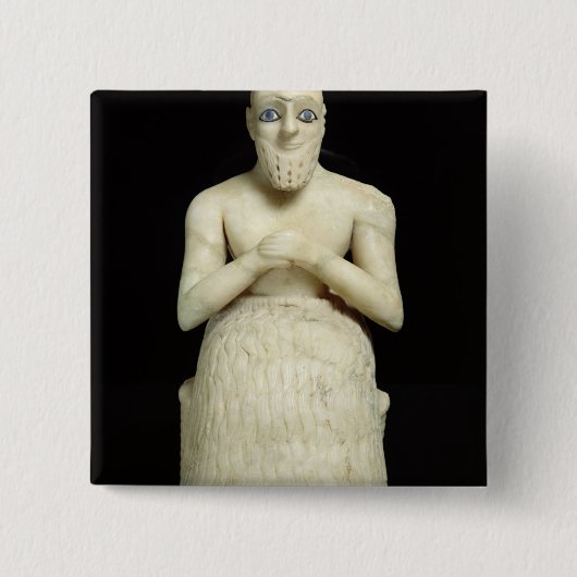 Badge Carré 5 Cm Statue du fonctionnaire Ebih-IL (Devant)