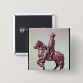 Badge Carré 5 Cm Statue équestre de Charlemagne (Devant & derrière)