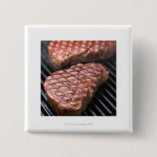 Badge Carré 5 Cm Steak 2 (Devant)