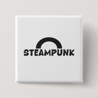 Badge Carré 5 Cm Steampunk Minimalist Design Button