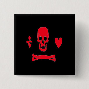 Badge Carré 5 Cm Stede Capot-Rouge