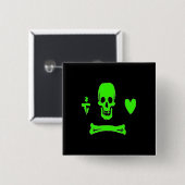 Badge Carré 5 Cm Stede Capot-Vert (Devant & derrière)