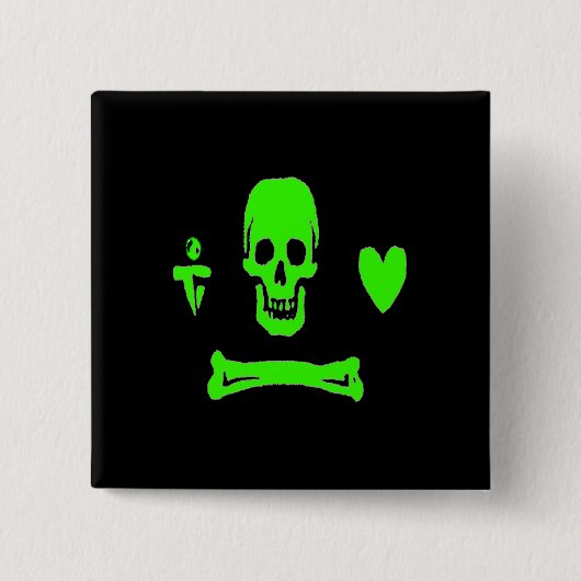 Badge Carré 5 Cm Stede Capot-Vert (Devant)