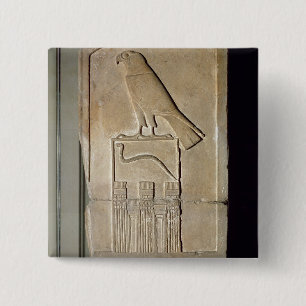 Badge Carré 5 Cm Stela de roi de serpent, c.3000 AVANT JÉSUS CHRIS