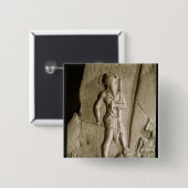 Badge Carré 5 Cm Stele de victoire de Naram-Péché (Devant & derrière)