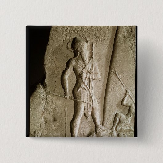 Badge Carré 5 Cm Stele de victoire de Naram-Péché (Devant)