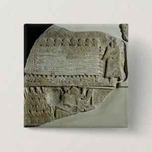 Badge Carré 5 Cm Stele des vautours