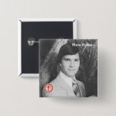 Badge Carré 5 Cm Steve Pavlich (Devant & derrière)