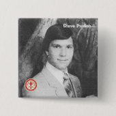 Badge Carré 5 Cm Steve Pavlich (Devant)