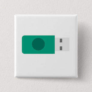 Badge Carré 5 Cm Stick USB