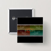 Badge Carré 5 Cm Stingray (Devant & derrière)