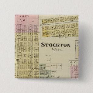 Badge Carré 5 Cm Stockton, Woodston, Rock Port, Clayton, Kansas