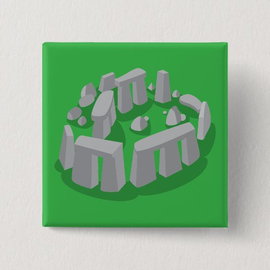 Badge Carré 5 Cm Stonehenge of England (Devant)